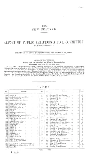 REPORT OF PUBLIC PETITIONS A TO L COMMITTEE. Mr. JOYCE, CHAIRMAN.)