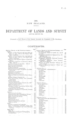 DEPARTMENT OF LANDS AND SURVEY (ANNUAL REPORT ON).