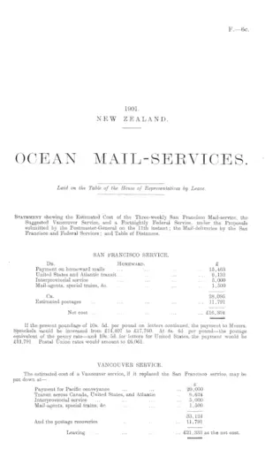 OCEAN MAIL-SERVICES.