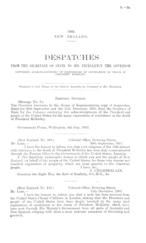 RAILWAYS STATEMENT. (2nd July, 1902.) BY THE MINISTER FOR RAILWAYS, THE HON. SIR J.G. WARD, K.C.M.G.