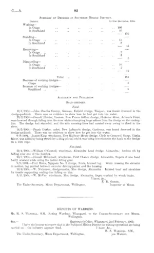 LAND TRANSFER AND DEEDS REGISTRATION (ANNUAL REPORT OF DEPARTMENTS, 1904-5).