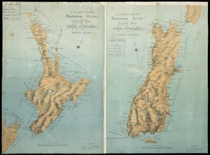 J. Stuart Reid's Bradshaw guide [cartographic material] : sketch map of New Zealand.