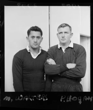 M Walters and P Hogan, rugby union football players