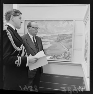 Governor General Cobham and Aide-de-camp at the Kelleher Art Competition