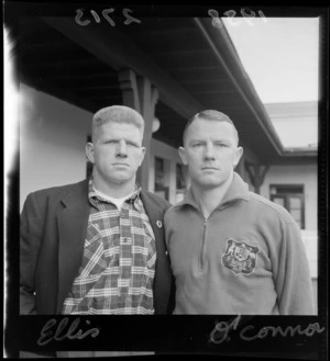 Australian rugby union football players KJ Ellis and D Connor