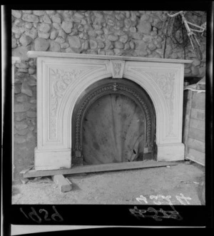 Fireplace in John Plimmer's residence, Wellington
