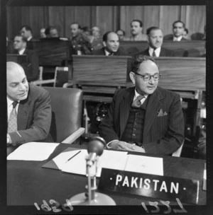 Unidentified minister delegate from Pakistan at the Southeast Asia Treaty Organization (SEATO) conference in Wellington
