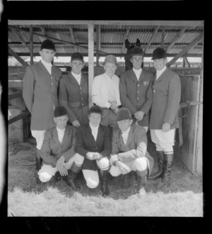 Unidentified members of the Australian equestrian team