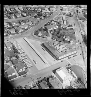 Aerial view of Lower Hutt City Bus Terminal