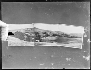 Panorama of H R Campbell's farm, Hawkes Bay
