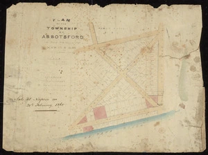 Plan of the township of Abbotsford in the province of Hawke's Bay [cartographic material].