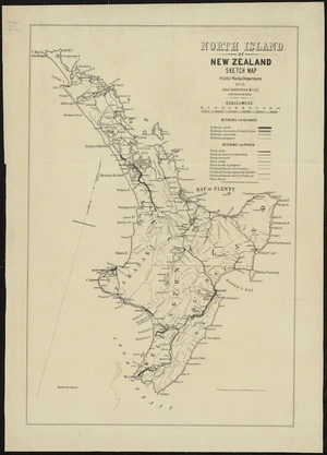 North Island of New Zealand sketch map [cartographic material] ; Middle Island of New Zealand sketch map.