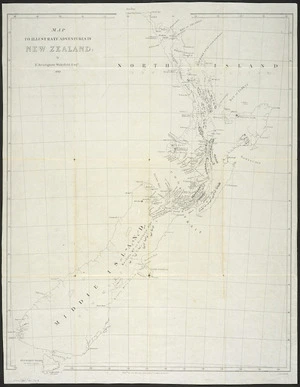 Map to illustrate Adventures [i.e. Adventure] in New Zealand by E. Jerningham Wakefield, 1845 [cartographic material] / J. Arrowsmith.