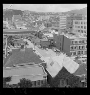 Central Wellington site for open market fish stall, including Globe Building