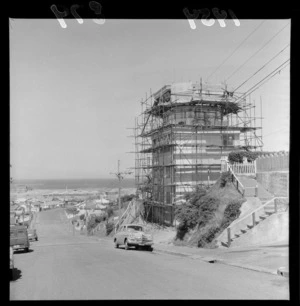 Construction on the Control tower at Tirangi Road, Rongotai, Wellington