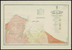 Geological map of Puketi and Omoho Survey Districts [cartographic material] / drawn by G.E. Harris.