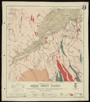 Geological map of Aorere Survey District [cartographic material] / drawn by G.E. Harris.