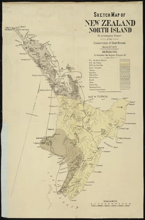 Sketch map of New Zealand, North Island [cartographic material] ; Sketch map of New Zealand, South Island.