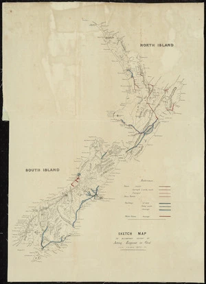Sketch map to accompany report of acting Engineer in Chief for years 1870-71 [cartographic material].