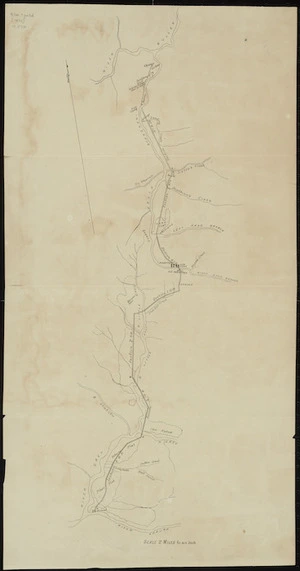 [Reefton district showing road from Ahaura to Christy's Accommodation House near the junction of the Buller and Inangahua Rivers] [cartographic material]