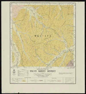Geological map of Wai-iti survey district [cartographic material] / drawn by G.E. Harris, 1930.