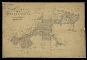 Map of the city of Wellington and reserves [cartographic material].