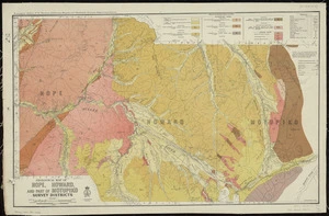 Geological map of Hope, Howard and part of Motupiko Survey Districts [cartographic material] / drawn by G.E. Harris.