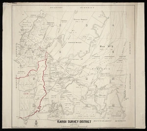 Karioi Survey District [cartographic material] / H.J.W. Mason, Nov. 1912.