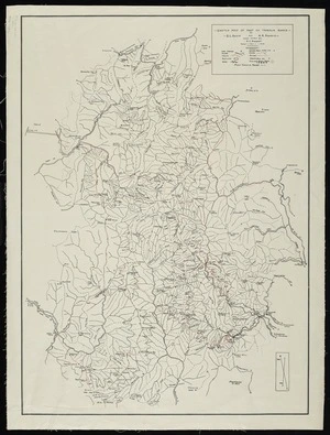 Sketch map of part of Tararua Range [cartographic material] / by G.L. Adkin and H.R. Francis, with notes by F.C. Brockett.