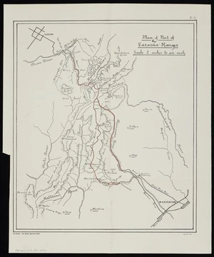 Plan of part of the Tararua Ranges [electronic resource].