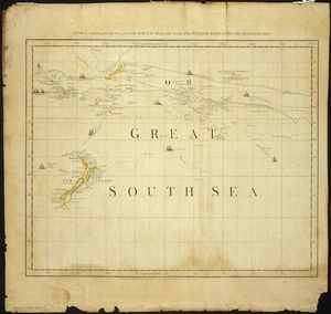 Chart containing the greater part of the South Sea to the south of the line with the islands dispersed thro' the same [cartographic material].
