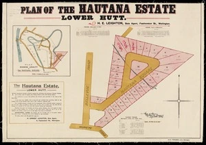 Plan of the Hautana estate, Lower Hutt : for sale  / Wyn O. Beere, auth. surveyor.