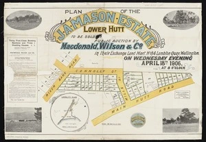 Plan of the J.A. Mason estate, Lower Hutt / Mason  & Richmond ... surv.