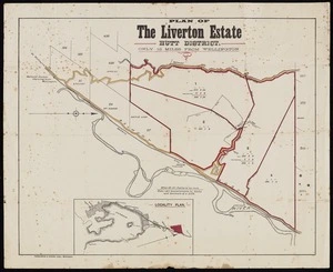 Plan of the Liverton estate, Hutt District : only 12 miles from Wellington.