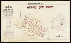 Wellington land district. No. 824. Wilford settlement.
