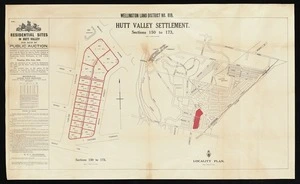 Hutt Valley settlement : sections 150 to 173 : Wellington Land District no. 819.