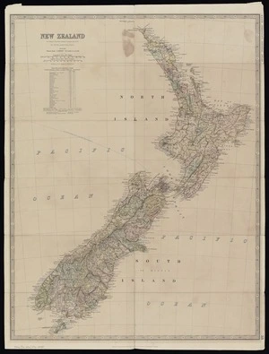 New Zealand : according to The New Zealand Counties Act, 1876 / by Keith Johnston.