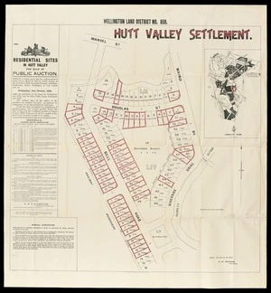 Wellington land district. No. 859, Hutt Valley settlement.