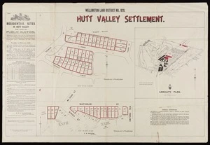 Wellington land district. No. 828, Hutt Valley settlement / F.H. Waters, chief surveyor.