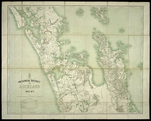 Provincial district of Auckland [cartographic material] / drawn by C.R. Pollen.