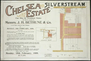 Chelsea estate, Silverstream ... [cartographic material] / R.R. Richmond, surveyor.