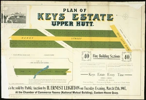 Plan of Keys Estate, Upper Hutt [cartographic material].