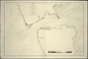 Entrances to Manukau Harbour [cartographic material] / surveyed by Comr. B. Drury ... [et al.], 1853 ; engraved by J.&C. Walker.