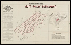 Wellington land district. No. 822, Hutt Valley settlement / F.H. Waters, chief surveyor.