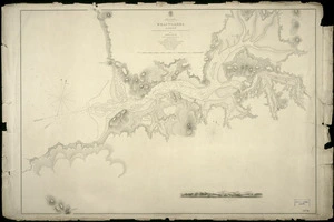 Whaingaroa Harbour [cartographic material] / surveyed by B. Drury, P. Oke and H. Ellis, 1854 ; engraved by J. & C. Walker.