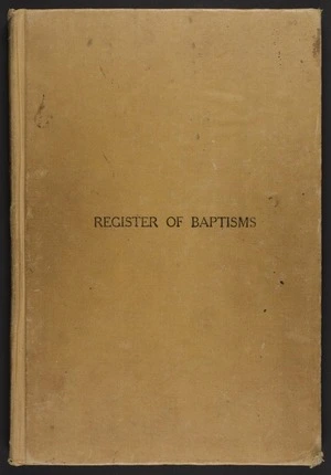 Baptism register