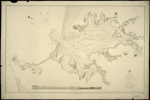Kawhia Harbour [cartographic material] / surveyed by B. Drury, P. Oke and H. Ellis, 1854.
