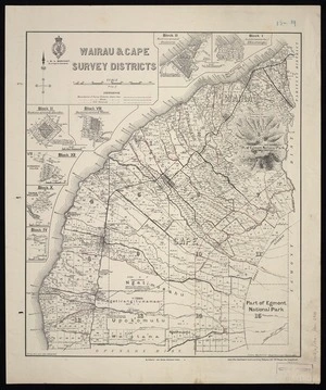 Wairau & Cape Survey Districts [electronic resource] / W. Gordon, del., 1885, 1898 & 1903.