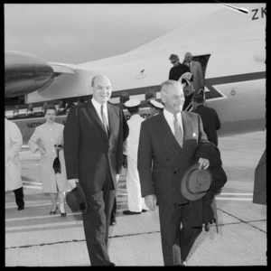 New Zealand Prime Minister Keith Holyoake, with United States Secretary of State, Dean Rusk