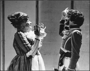 Davina Whitehouse and Michael McGrath in a production of The Rivals staged by Downstage Theatre, Wellington